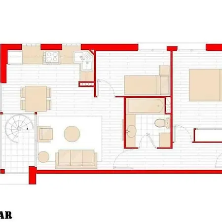 Atico Diseno 100mts Playa Apartment Calafell